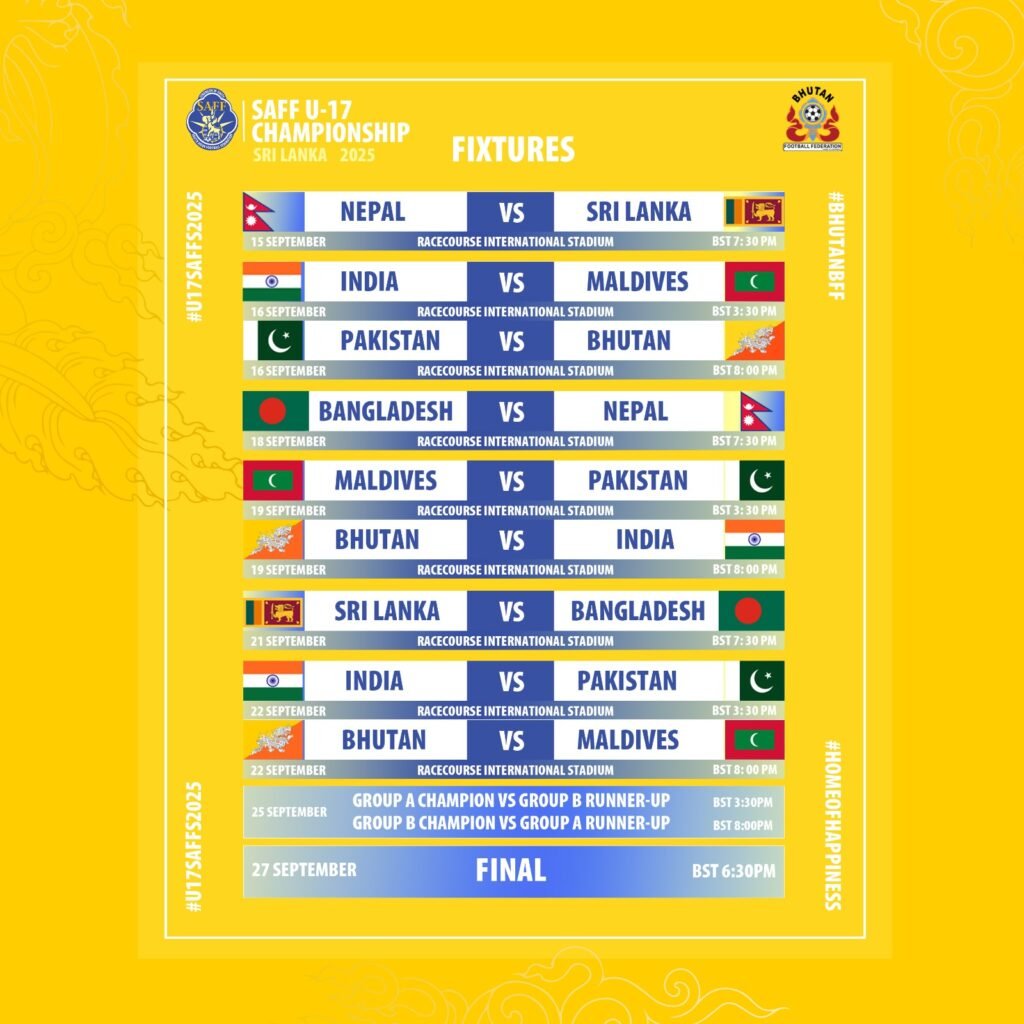 SAFF U17 Fixtures