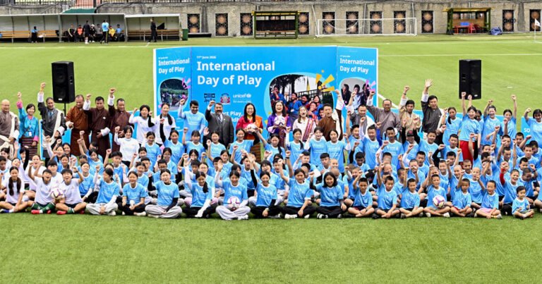 Children across Bhutan celebrate International Day of Play, calling for greater investment in safe play spaces